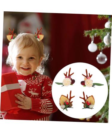 FRCOLOR 2 Pairs Christmas Hair Clips Seasonal Hair Clips Xmas Kids Hair Accessories Deer Hair Barrettes Christmas Reindeer Headband Reindeer Ears Headband Abs Christmas Deer Child Winter - Buy Online on GoSupps.com