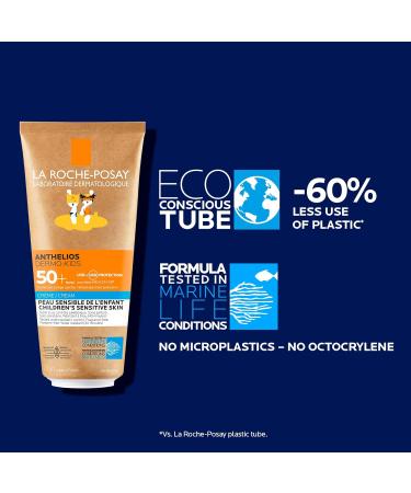 La Roche-Posay Kids Sunscreen Anthelios Dermo-Kids SPF50+ Face & Body Sunscreen Lotion Broad Spectrum UVA UVB Protection for Children's Sensitive Skin now in an Eco-Tube Fragrance-Free 200mL KIDS SPF 50+ - Buy Online on GoSupps.com