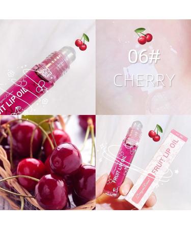 Fruity Roll on Lip Gloss Lip Oil Lip Balm Lip Glosses Fruit Transparent Glossy Lip Gloss Set for Lip Care and Keep Lips Moisturized - Buy Online on GoSupps.com