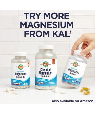 KAL Magnesium Citrate 400mg Supplement for Muscle Function & Nerve Support - 60 Tablets - Buy Online on GoSupps.com