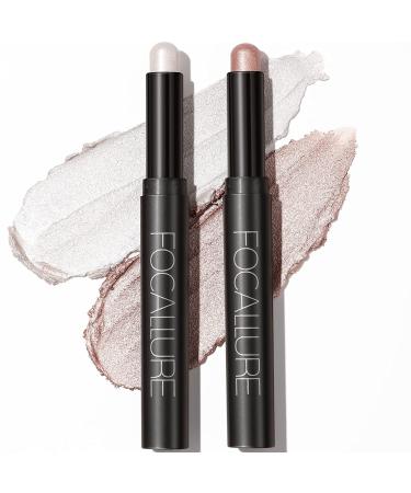 2 PCs cream eyeshadow stick bright eyeshadow pen crayon set matt and shimmering eyes make -up set long -lasting waterproof eyes shadow make -up tool (Twilight (0102)) - Buy Online on GoSupps.com