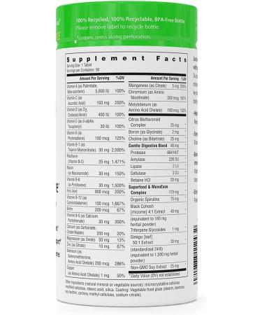 Rainbow Light Menopause One Multivitamin - 90 Tablets | Hormonal Balance Support - Buy Online on GoSupps.com