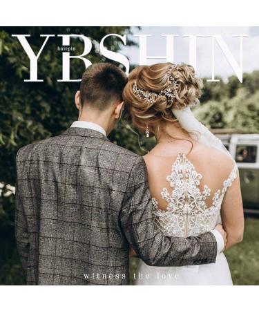 Bride Wedding Silver Crystal Hair Pins - 3 Pack Bridal Headpieces for Women and Girls - A-Silver - Buy Online on GoSupps.com