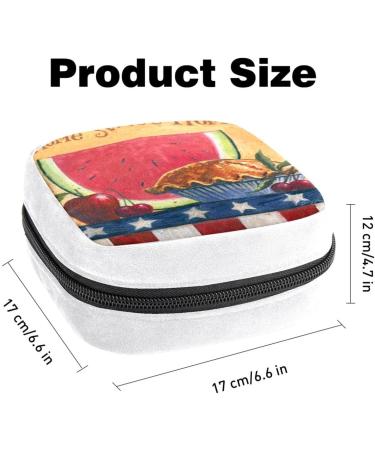 GIAPB Sanitary Napkin Storage Bag | Period Tampon Makeup Pad Pouch | Vintage Fruit Color3742 - Buy Online on GoSupps.com