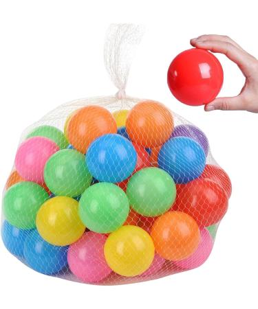 50 Colorful Plastic Ball Pit Balls - Baby and Dog Play Toys - Small Fun Balls for Kids - Buy Online on GoSupps.com