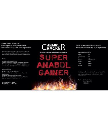 Super Anabol Gainer - Chocolate Whey Protein & Creatine Shake 2400g | Amino Acids & Taurine Protein Powder - Buy Online on GoSupps.com