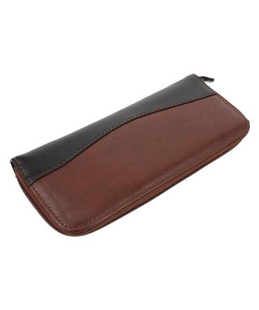 Lurrose 1st scissorbag portable hairdressing pocket hairdressing scissors Storage hairdressing bag for scissors hairdressing case for clipper and accessories pocket -halter leather storage comb bag
