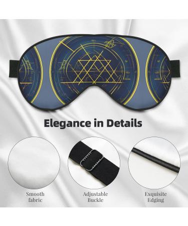 Unisex Math Geometry Calculus Sleep Mask - Double-Sided Eye Mask for Sound Sleep & Skin Care - Buy Online on GoSupps.com