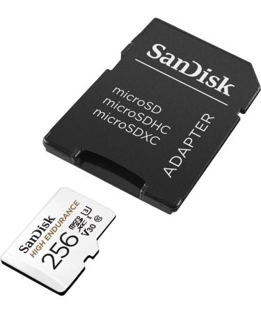 SanDisk 256GB High Endurance Video microSDXC Card - C10 U3 V30 4K UHD - SDSQQNR-256G-GN6IA - Buy Online on GoSupps.com