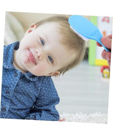Buy Brush & Comb Set for Newborns | Gentle Safety Hairbrush & Wooden Comb Kit | Perfect for Boys | Soft Fur Shampoo & Massage Blue Size 1 - Buy Online on GoSupps.com