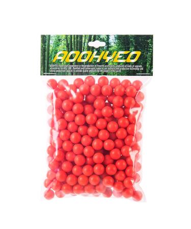 AOOHYEO 0.43 Caliber Paintballs - Reusable .43 Cal Rubber Balls for Non-Lethal Outdoor Training Shooting Red X 250