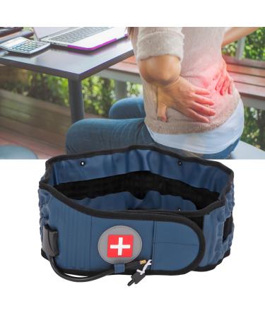 Decompression back belts to relieve pain in the lower back area lumbar decompression belt lumbar vertebrae traction device for men and women improves pain in (blue)