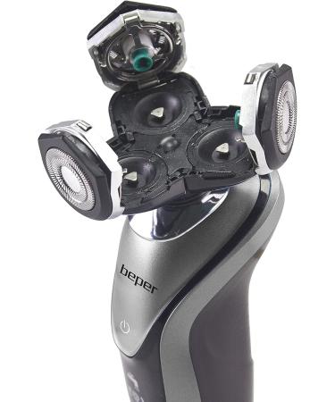 Beper 3 Blades Rechargeable Shaver Head - Stainless Steel Compact & Travel-Friendly International Shipping Available - Buy Online on GoSupps.com