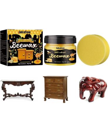 Furniture Beeswax Polish 80g Wood Polish & Conditioner Furniture Cleaner | Wood Scratch Repair Wax Beeswax Furniture Polish Restorer for Furniture to Beautify & Protect Pintle - Buy Online on GoSupps.com