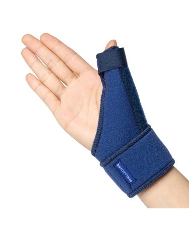 Thumb Brace Shellvcase Reversible Thumb & Wrist Stabilizer Splint Thumb Spica Splint for Pain Relief Arthritis Tendonitis Sprained and Carpal Tunnel Supporting Right Left Hand Women and Men(Blue)