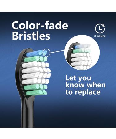 Replacement Toothbrush Heads for AquaSonic Black Series & Vibe Series - Pack of 10 | Compatible with Duo Series Pro & Black Series Pro - Optimal Cleaning Solutions - Buy Online on GoSupps.com