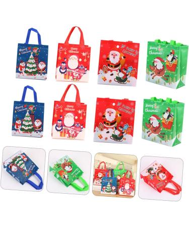 PRETYZOOM Santa Bags 12pcs Christmas Bag Candy Bags Packing Bag Candy Bag for Christmas Three-dimensional Tote Bag - Buy Online on GoSupps.com