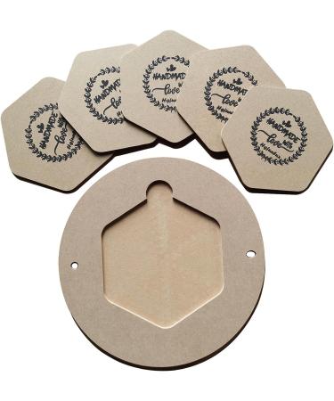 Hgfunlux Potters Bat System: 12 Round Outer Bat + Set of 5 Hexagon Inner Bat Inserts | Ideal for Potters Wheel & Clay Artists - Buy Online on GoSupps.com
