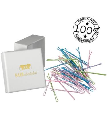 40 Colorful Glitter Hair Clips - 48mm with Storage Box | International Shipping Available - Buy Online on GoSupps.com