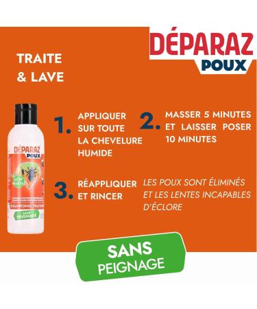 Poux Pack Shampooings Anti-Poux Complet | Shampooing Traitant 100% Efficace + Shampooing Pr ventif 2-en-1 | limine & Prot ge Contre Poux et Lentes | Sans Insecticide Sans Peignage | Lot d - Buy Online on GoSupps.com