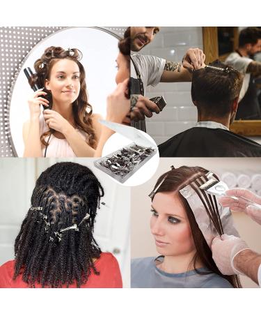 60Pcs Silver Metal Duck Bill Hair Clips for Women - Styling Sectioning, Pin Curl, Alligator Roller Clip Set with Case - Buy Online on GoSupps.com