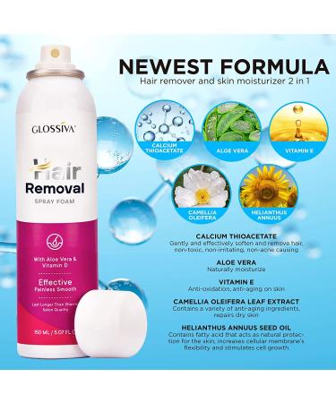 Painless Hair Removal Spray for Smooth Body - Men and Women - Quick Solution - Buy Online on GoSupps.com