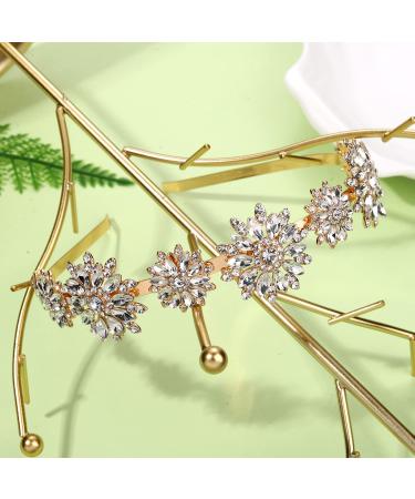Sparkling Rhinestone Flower Crown Headband for Women & Girls - Bridal Wedding Hair Accessory - Buy Online on GoSupps.com