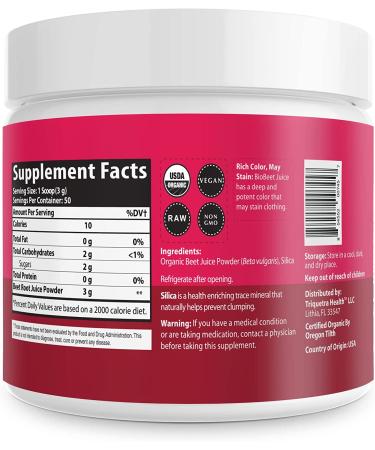BioBeet Max Strength Beet Root Juice Powder - 20:1 Concentrate, 60,000mg Organic Beetroot, USA Grown, Nitric Oxide & Circulation Support - 50 Servings - Buy Online on GoSupps.com
