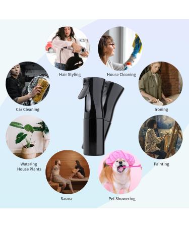 Tanshine 160ml Black Spray Bottle - Fine Fog Hair & Plant Watering Cleaning & Disinfectant Sprayer - Buy Online on GoSupps.com