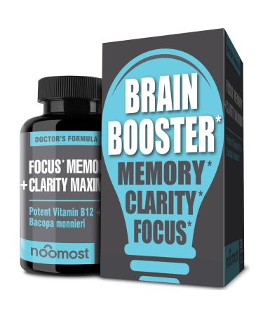 Brain Supplement / Brain Booster Supplement for Focus, Memory, Clarity, Energy Work as Caffeine Brain Booster/ Brain Supplements for Memory & Focus for Brain Fog, Brain Boost & Brain Support (Pack 1)