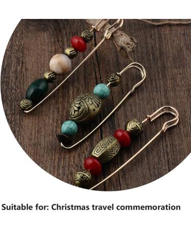 Amosfun Vintage Cardigan Brooch Set - 3 Retro Sweater Clips for Women | Scarf & Dress Pins (8.6x3x2cm) | International Shipping - Buy Online on GoSupps.com