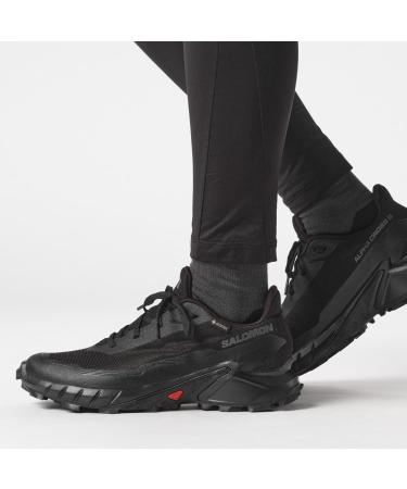 Salomon Alphacross 5 Gore-Tex Women's Trail Running Shoes | Strong Grip & Weather Protection | EU Size 41 1/3 | Black Ebony - Buy Online on GoSupps.com
