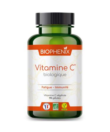 Vitamine C biologique - Compl ment alimentaire BIO 100% naturel base de v g taux - Fatigue et immunit (Vitamine C biologique 90 g lules)