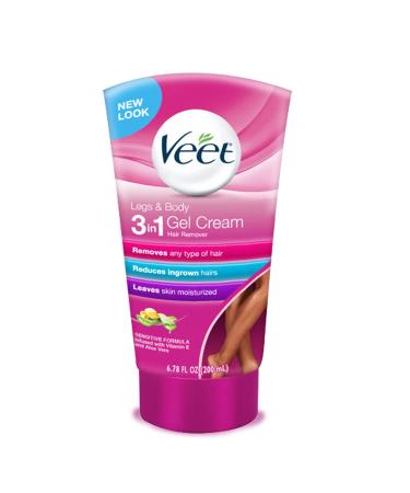 VEET Hair Removal Cream 3-in-1 Gel Remover, Sensitive Formula with Aloe Vera & Vitamin E - 6.78 fl oz (Pack of 3) - Buy Online on GoSupps.com