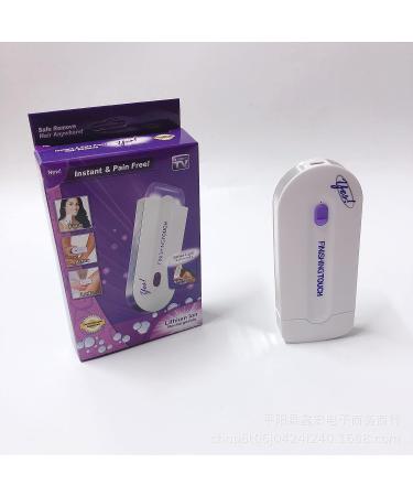 Rechargeable Laser Hair Removal Epilator for Women - Pain-Free, Instant Results with Sensor-Light Technology - White Medium Box - Buy Online on GoSupps.com