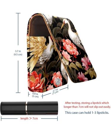 Shop Stylish Leather Lipstick Case - Mini Organizer with Mirror & Unique Fish-Flower Design - Buy Online on GoSupps.com