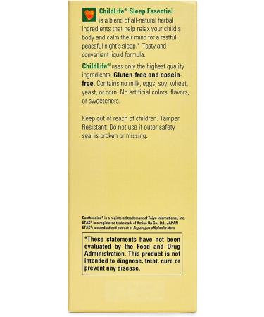 ChildLife Sleep Essential Natural Berry 2 fl oz - Kids Sleep Aid & Relaxation - Buy Online on GoSupps.com