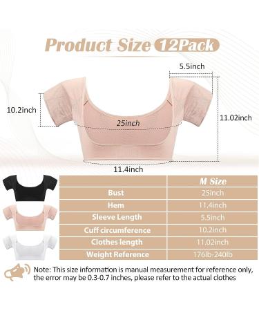 Handepo 9 Pcs Underarm Sweat Vest Pads for Women - Underarm Sweat Protector in 3 Colors, Medium Size - Buy Online on GoSupps.com
