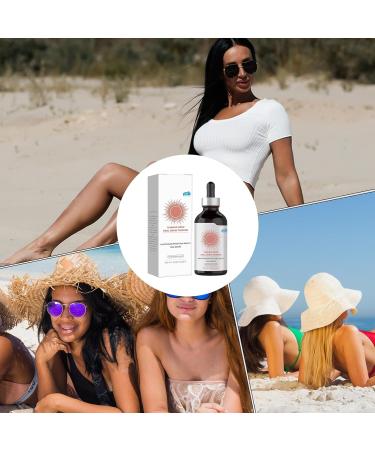 Self Tanning Drops for Face Concealer with Tan Effect | Moisturizing & Gentle Natural & Deep Skin Tone Bronzer for Men and Women - Use on Body Back & Face - Buy Online on GoSupps.com