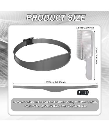 Buy Hair Cutting Comb & Curved Silicone Haircut Strap | Easy DIY Hairstyles & Hairdressing Tools - Buy Online on GoSupps.com