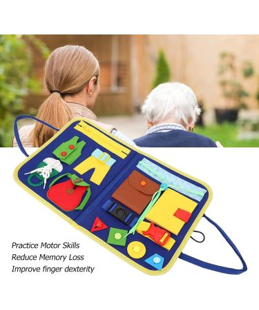 Natudeco Elderly Blanket Toy Clothing Clothing Learning Board Decompressing Toys To Relieve Anxiety Skin Friendly Light Portable Durable Home Care - Buy Online on GoSupps.com