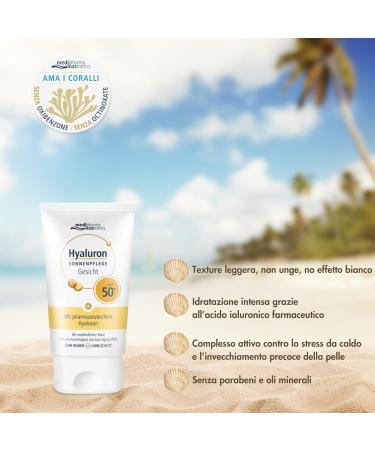 Hyaluron Sun Care Face SPF 50+ | Intensive Moisture & Anti-Aging | Medipharma Cosmetics 50ml - Buy Online on GoSupps.com