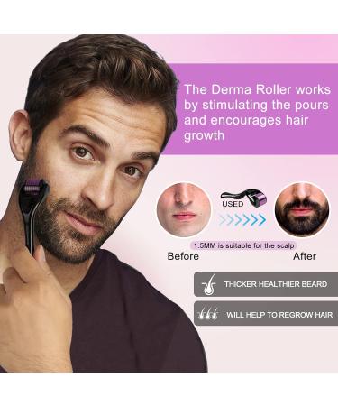 Buy 1.5mm Derma Scooter Needles - 540 Titan Micron Needles for Face Whiskers & Scars | Facial Roller for Home Use - Buy Online on GoSupps.com