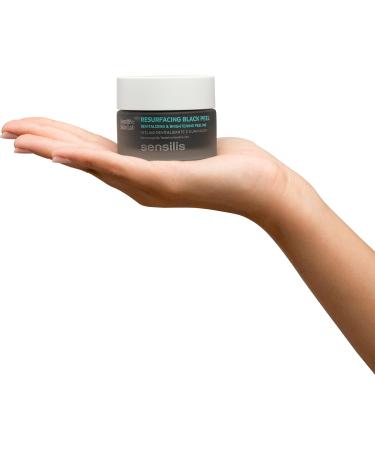 Sensilis Resurfacing Black Peel Scrub Exfoliating Physical Peel with Activated Carbon & Vitamin C | Dead Skin Cell Remover for All Skin Types | Ocean Respect 50g - Buy Online on GoSupps.com