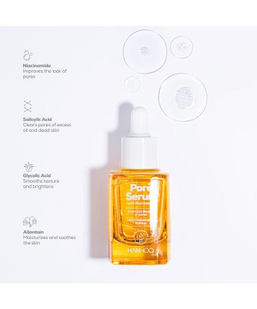 Hanhoo Pore Collection Pore Cleanser 6.76 Fl. Oz. Pore Serum 1 Fl. Oz. T-Zone Pore Patch 8 Ct with Niacinamide and Salicylic Acid Pore Patches Clarifies Clogged Pores Korean Skincare - Buy Online on GoSupps.com