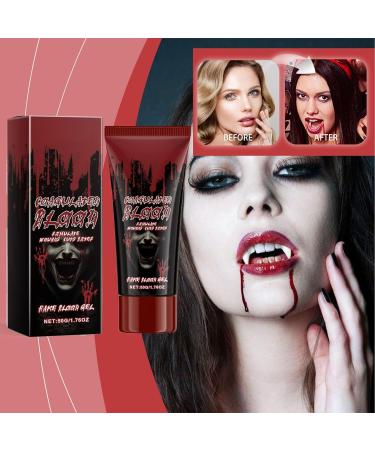  Huyeruie Stage Blood Makeup Blood Gel Halloween Accessories Blood Makeup 1.76oz Realistic Blood Gel for Sfx Special Washable Makeup for Nosebleed Stage Costume - Buy Online on GoSupps.com