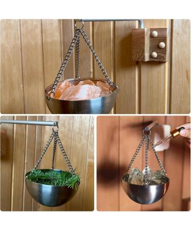 Palwin Aroma Bowl Sauna - 12cm Stainless Steel Herb Bowl & Spa Accessories for Ultimate Relaxation - Buy Online on GoSupps.com