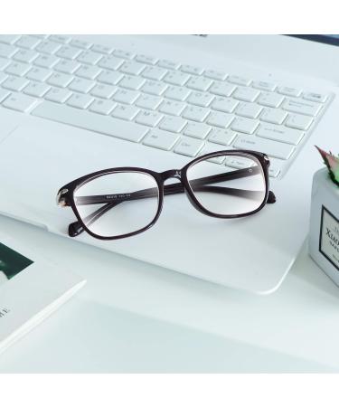 VisionGlobal Blue Light Blocking Glasses for Men & Women | Stylish Anti-Eyestrain & Anti-Glare Square Frames (Red No Magnification) - Perfect for Computer & TV Use - Buy Online on GoSupps.com