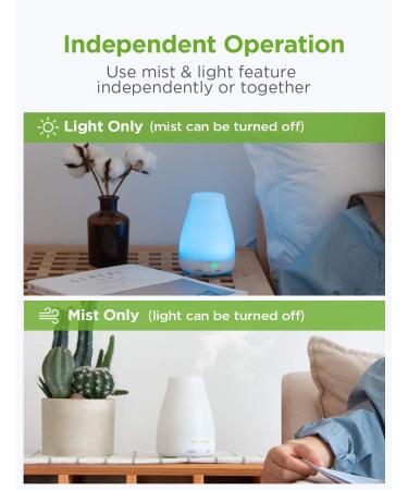 InnoGear Essential Oil Diffuser - Upgraded Aromatherapy Humidifier with 7 Colors, Auto Off & Cool Mist for Home & Office - Buy Online on GoSupps.com