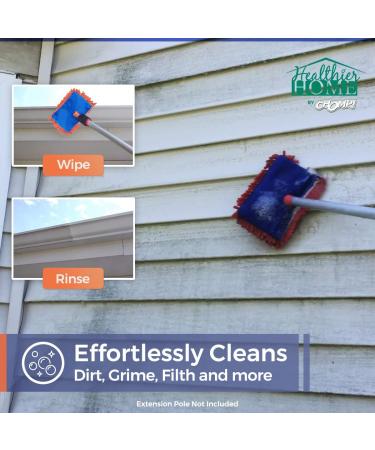 Chomp! Microfiber Gutter Cleaner Tool - Ultimate Solution for Rain Gutters Siding & Metal Trim | Remove Black Streaks Mold & Dirt Effortlessly - Buy Online on GoSupps.com